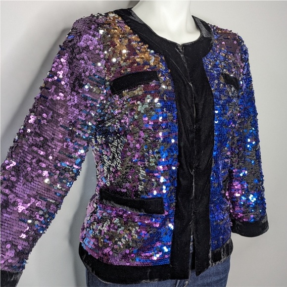 Sequin Multicolor Jacket - Picture 4 of 5